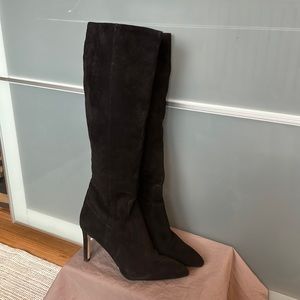 Sam Edelman Black Suede Boots, knee high